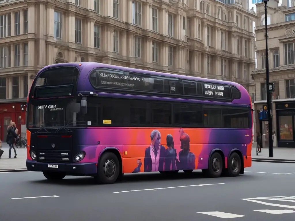 Bus wrapping advertising: Concert bus wrap