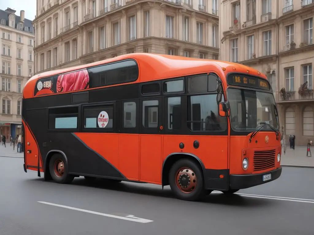 Bus wrap ideas: Red and black bus wraps