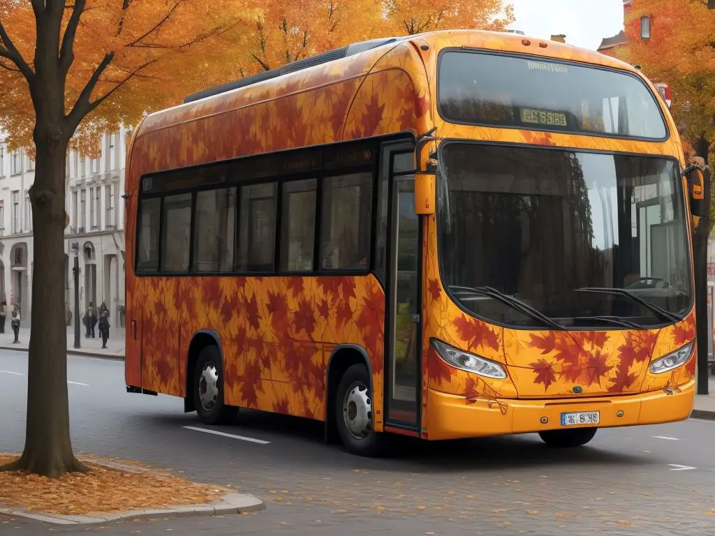 Seasonal bus wrap ideas